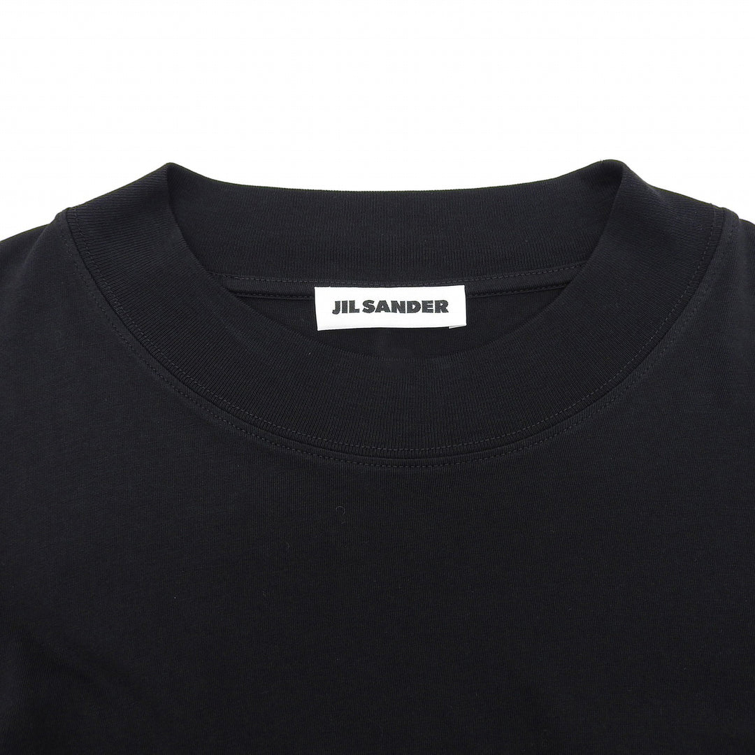 Excellent JIL SANDER Short sleeve T-shirt black cotton Women L JSMQ706022