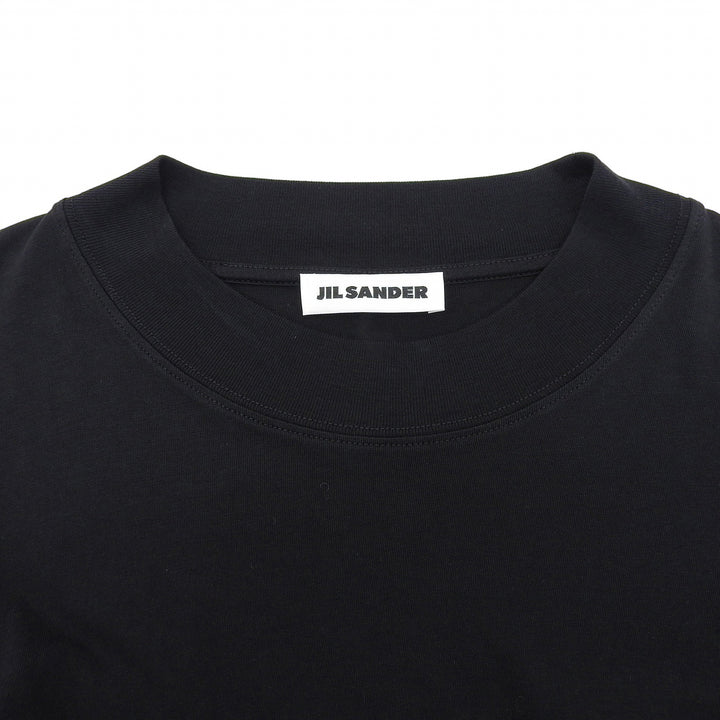 Excellent JIL SANDER Short sleeve T-shirt black cotton Women L JSMQ706022