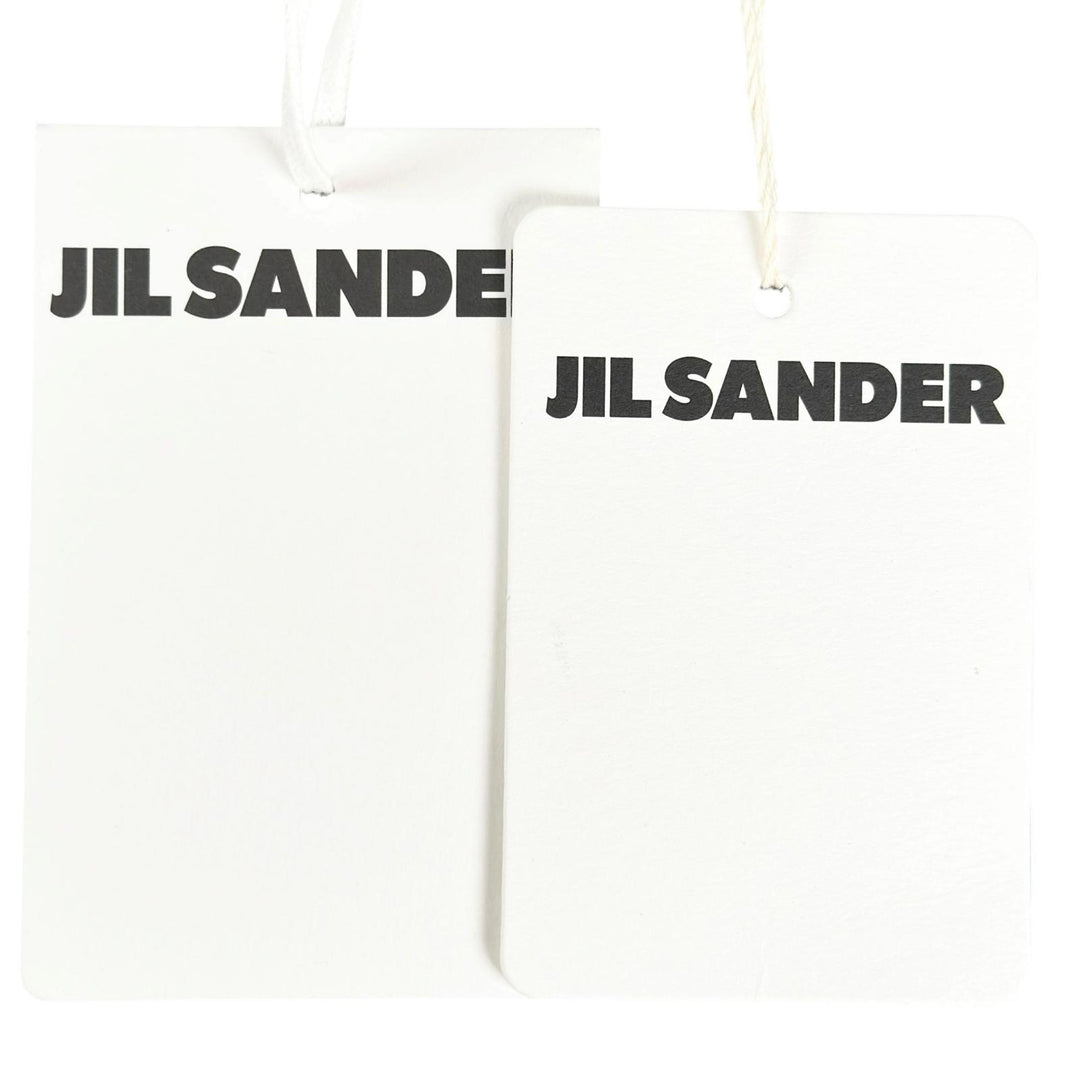 Pristine JIL SANDER T-shirt Logo button drop shoulder oversized white cotton