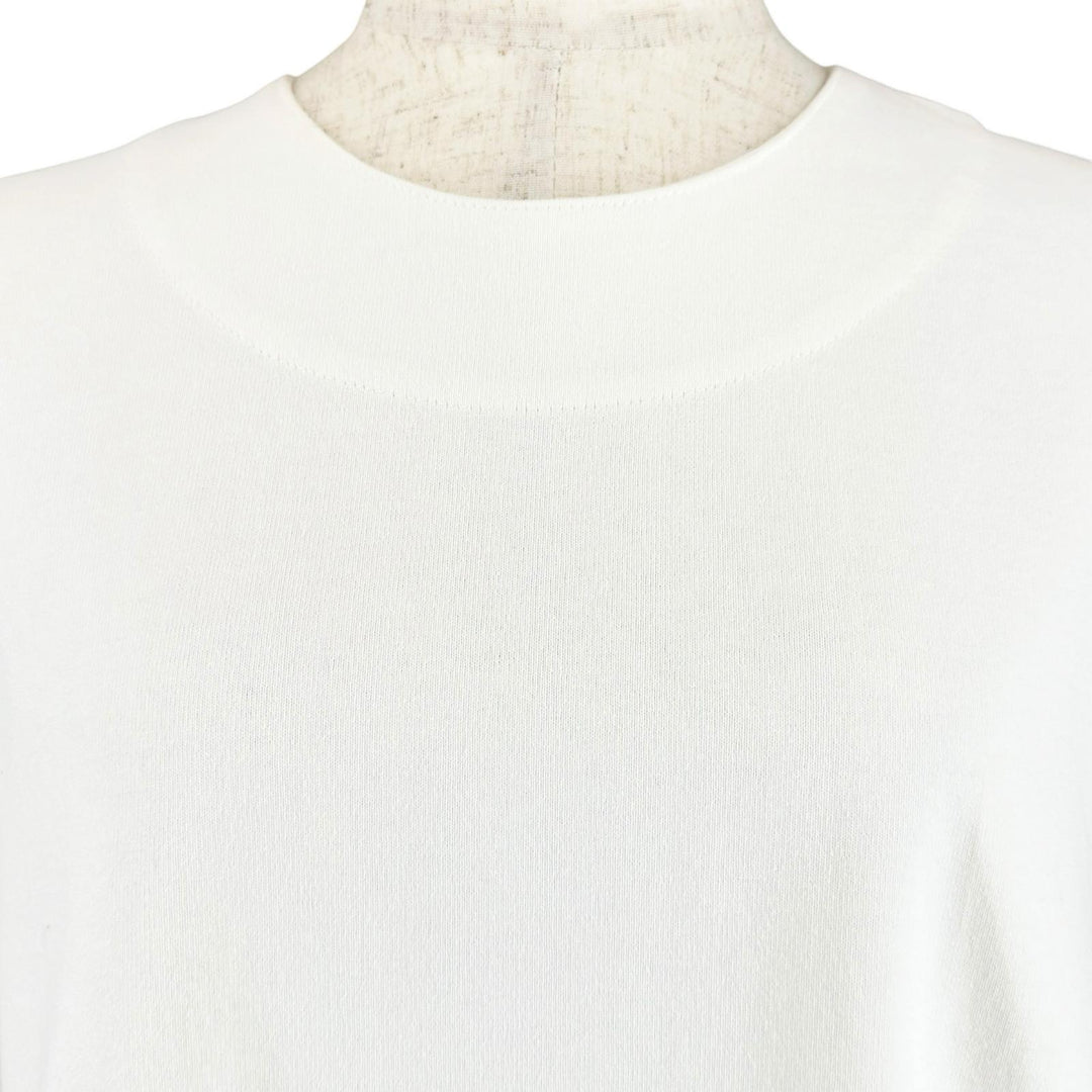 Pristine JIL SANDER T-shirt Logo button drop shoulder oversized white cotton