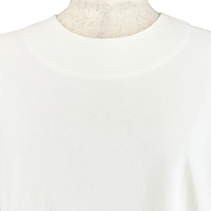 Pristine JIL SANDER T-shirt Logo button drop shoulder oversized white cotton