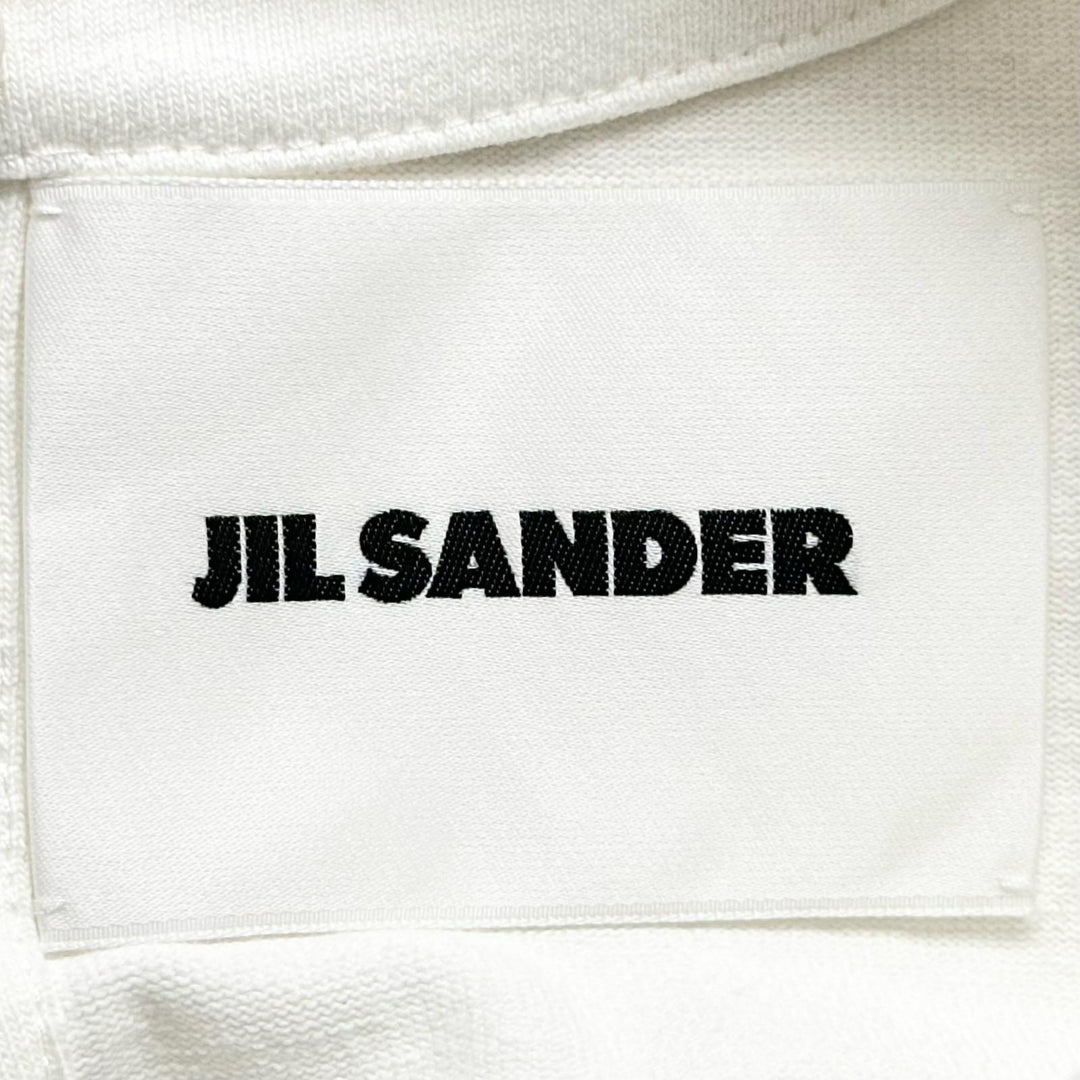 Pristine JIL SANDER T-shirt Logo button drop shoulder oversized white cotton