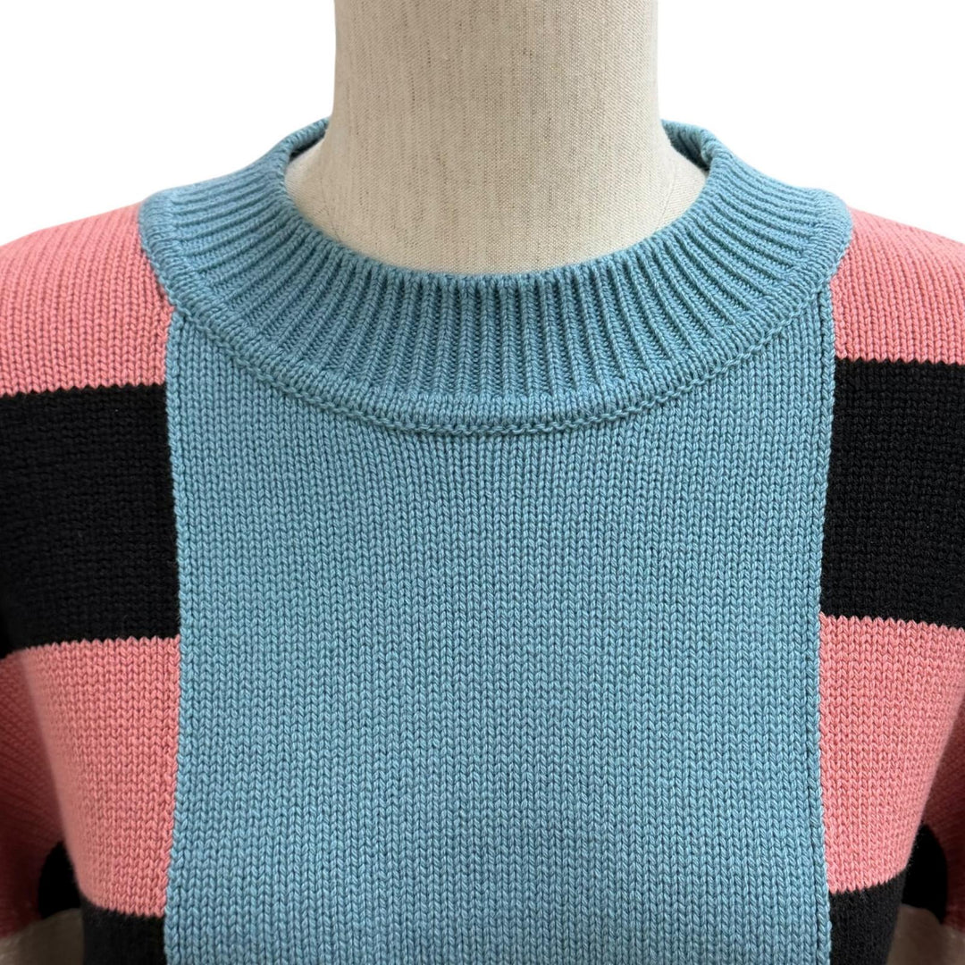 Excellent HERMES knit LETTRES EQUESTRES Multi cashmere Women 38 4H2637DK