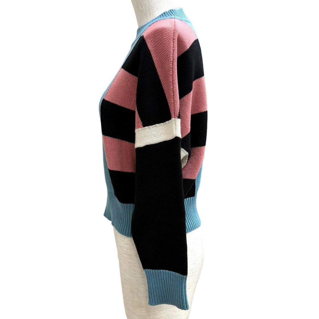 Excellent HERMES knit LETTRES EQUESTRES Multi cashmere Women 38 4H2637DK
