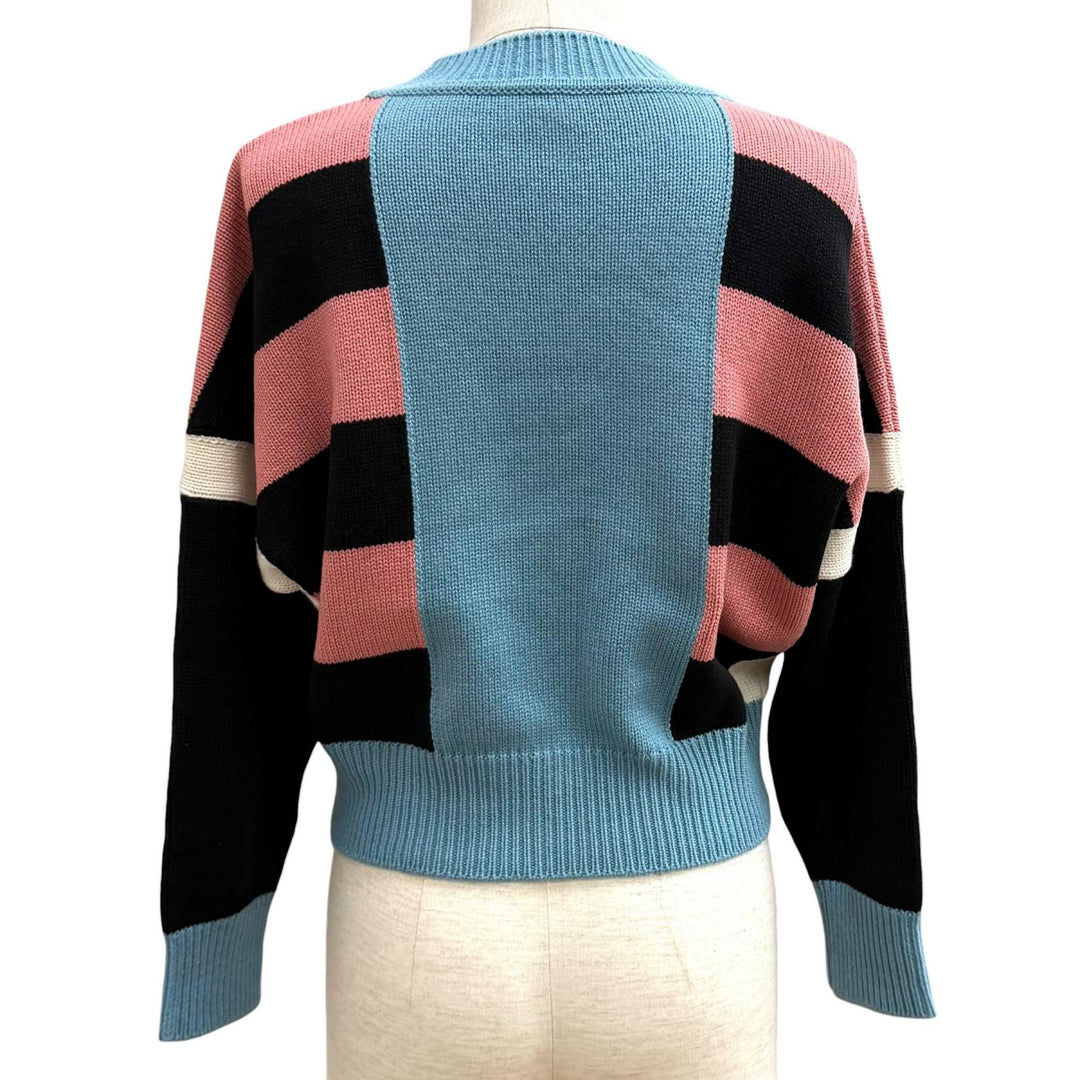 Excellent HERMES knit LETTRES EQUESTRES Multi cashmere Women 38 4H2637DK