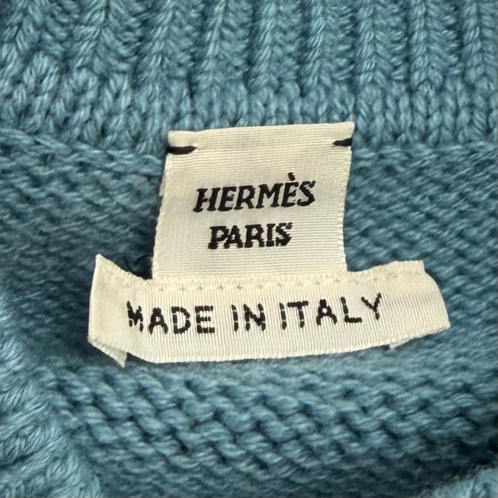 Excellent HERMES knit LETTRES EQUESTRES Multi cashmere Women 38 4H2637DK
