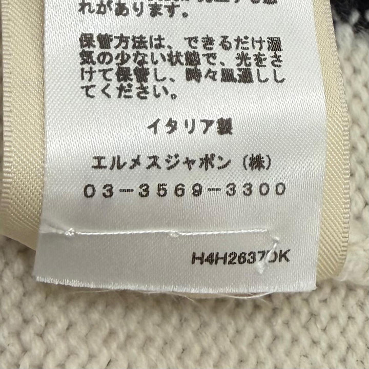 Excellent HERMES knit LETTRES EQUESTRES Multi cashmere Women 38 4H2637DK