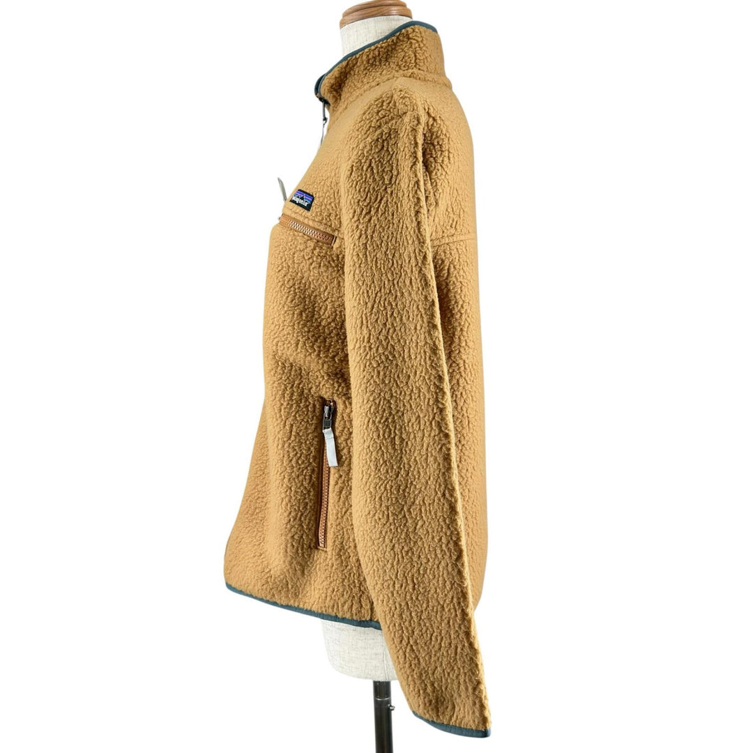 Pristine patagonia Retro Pile Fleece Jacket Full Zip Fleece Brown Women S 22795