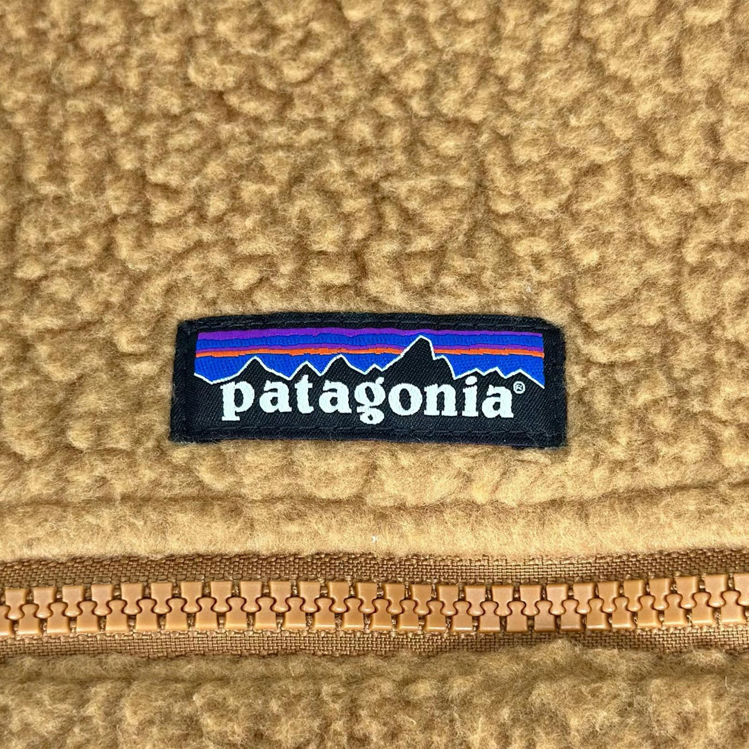Pristine patagonia Retro Pile Fleece Jacket Full Zip Fleece Brown Women S 22795