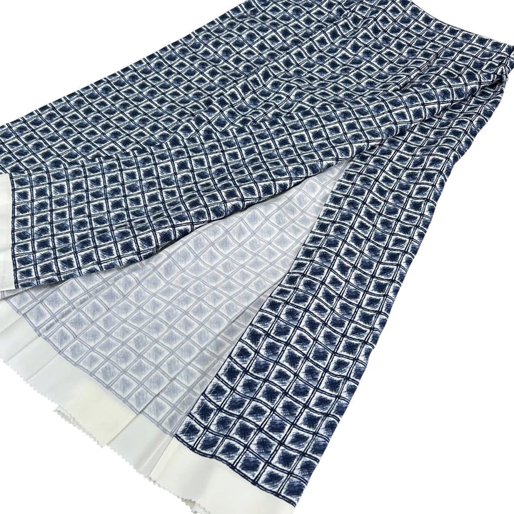 Pristine FERRAGAMO Long skirt All-over print Pleated Navy Rayon Women 38
