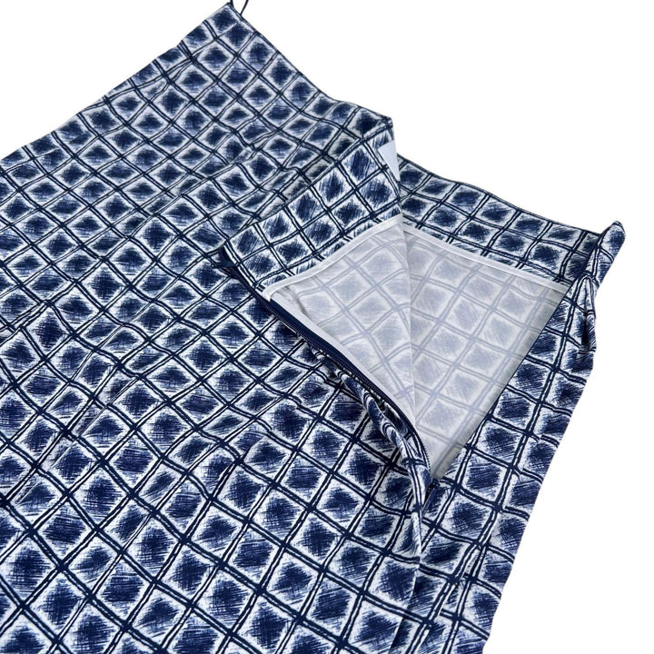 Pristine FERRAGAMO Long skirt All-over print Pleated Navy Rayon Women 38