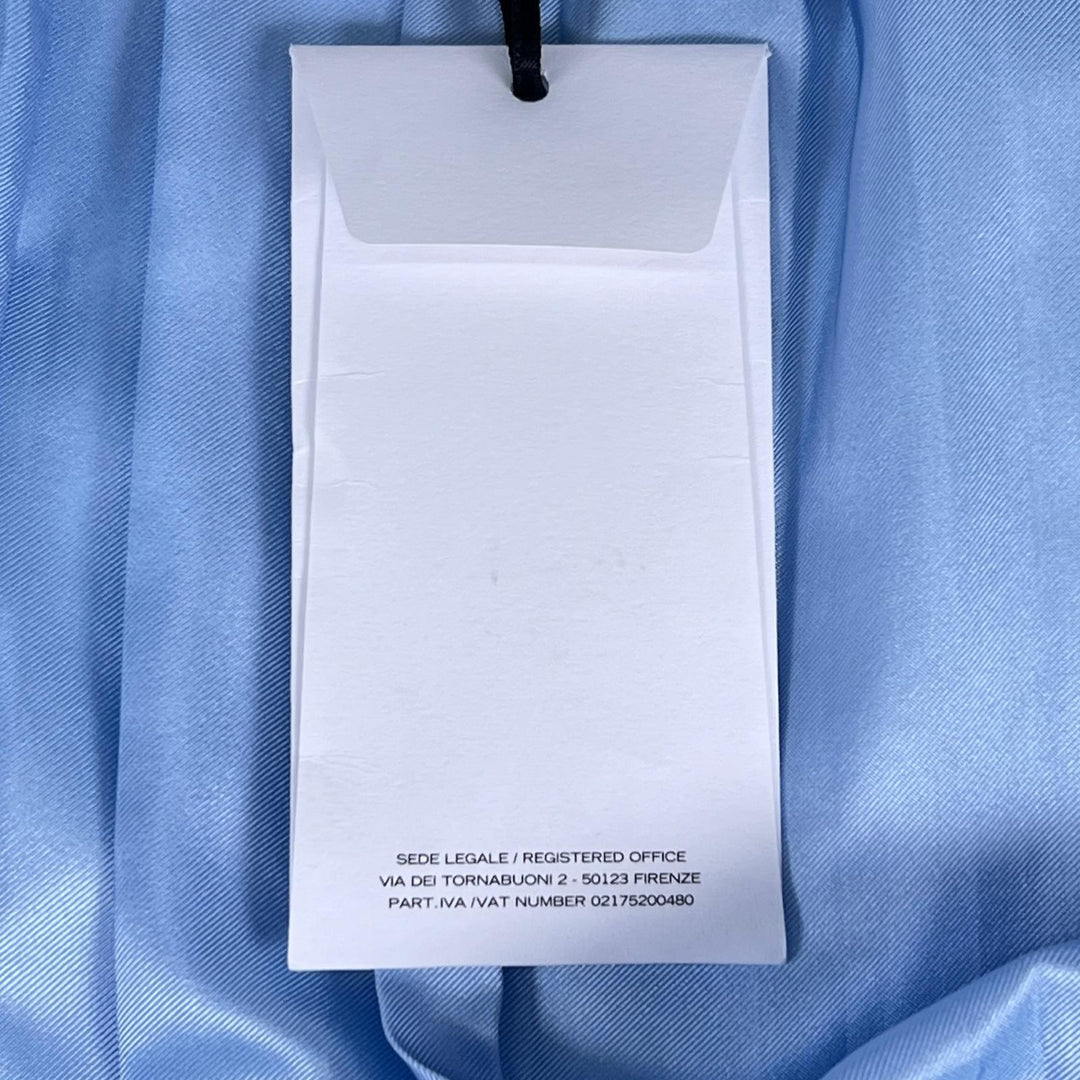 Pristine Salvatore Ferragamo Long skirt Pleated Light blue silk Women 38