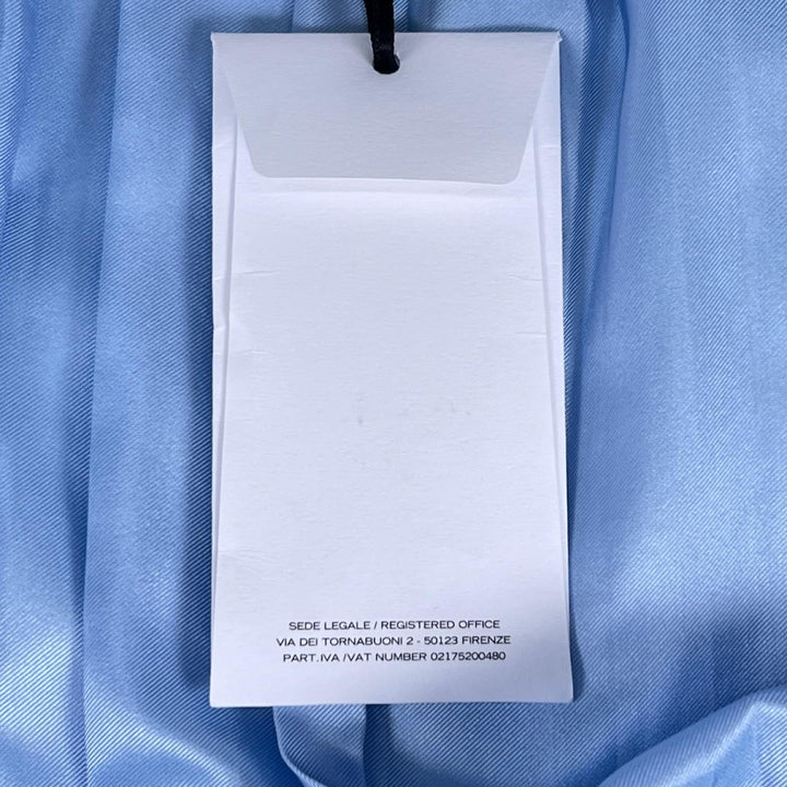 Pristine Salvatore Ferragamo Long skirt Pleated Light blue silk Women 38