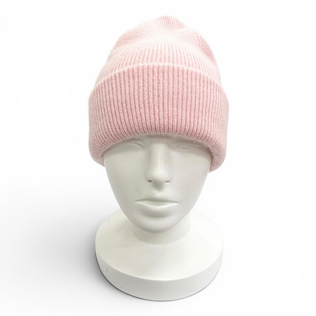 Excellent HERMES Knit cap Beanie Leesa Slalom Serie button wool Women L H252002N