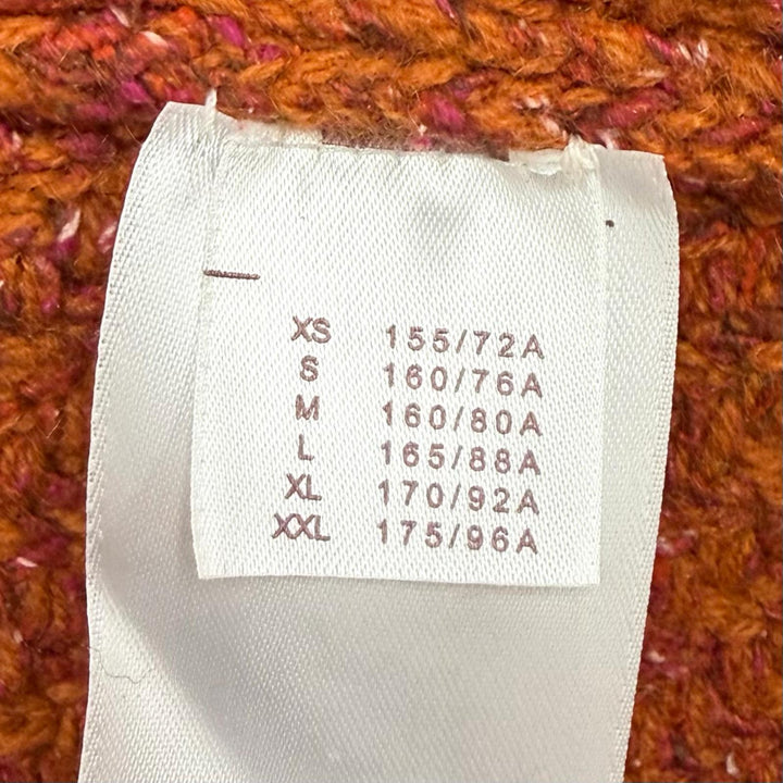 Excellent LOUIS VUITTON cardigan With logo V-neck long dress Multi silk Women L