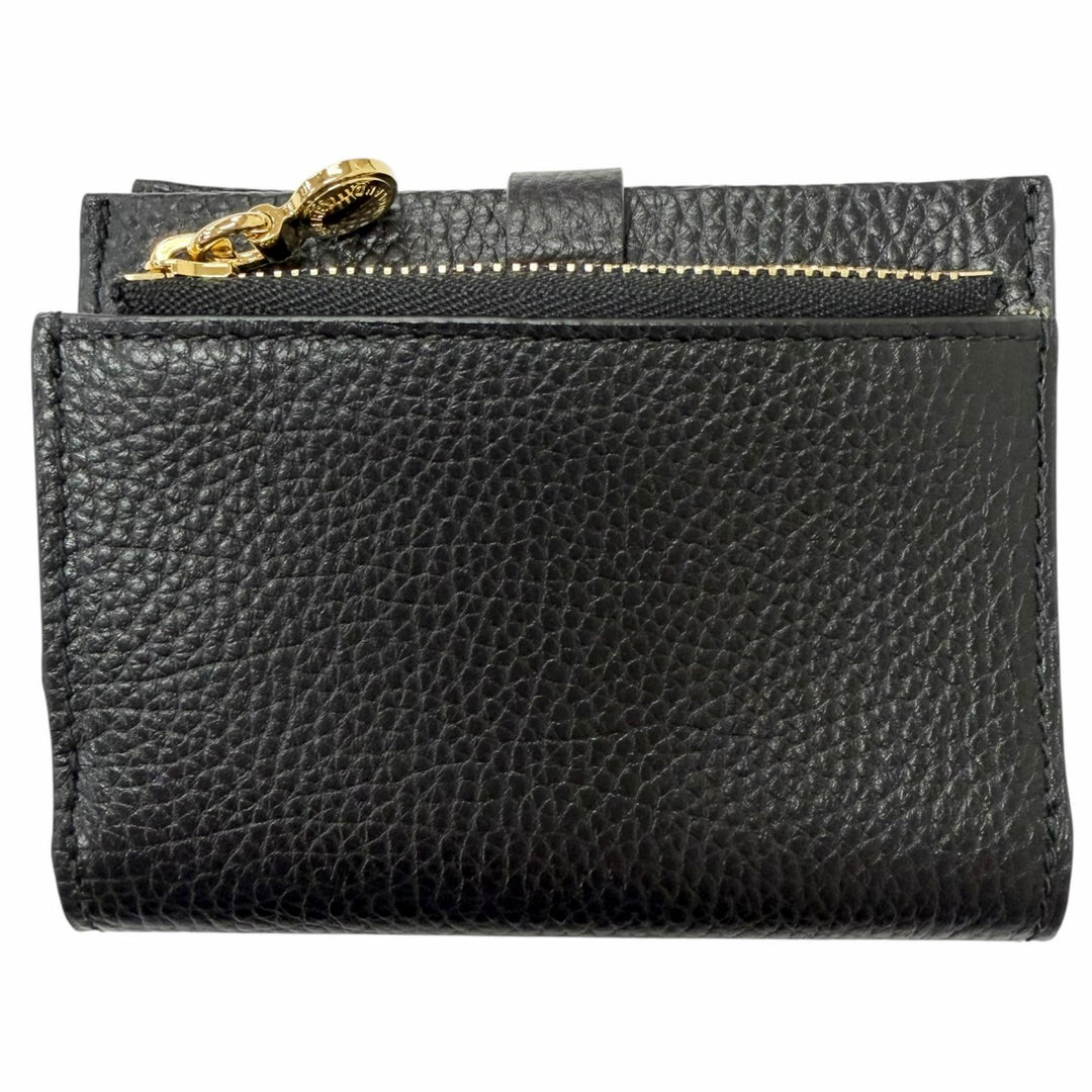 Pristine BURBERRY Card Case Checkered Lining Pattern Coin Case black