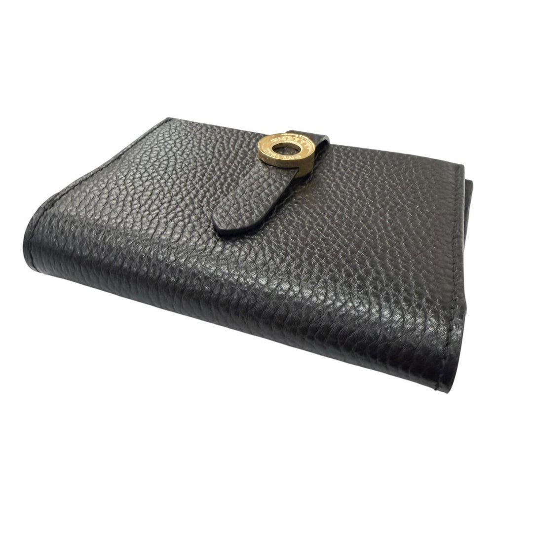 Pristine BURBERRY Card Case Checkered Lining Pattern Coin Case black