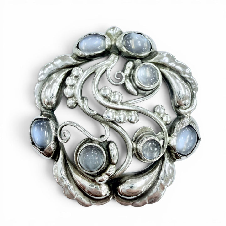 Great Georg Jensen Pendant top 159 Moonlight Blossom Silver SV925 Women