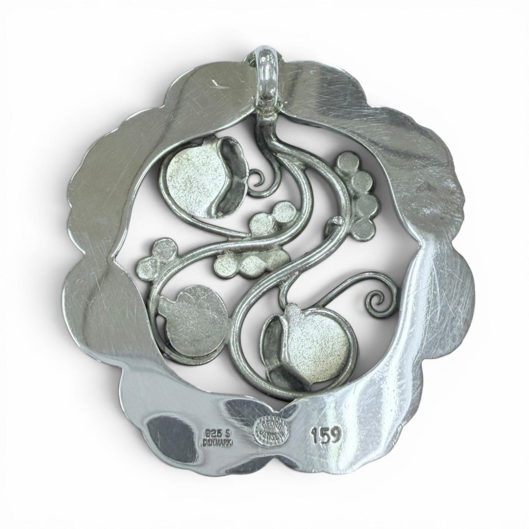 Great Georg Jensen Pendant top 159 Moonlight Blossom Silver SV925 Women
