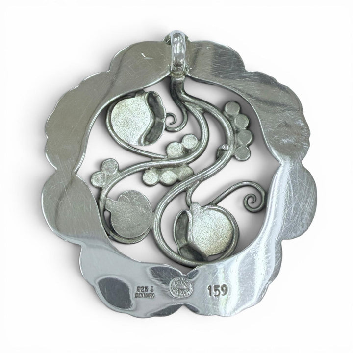 Great Georg Jensen Pendant top 159 Moonlight Blossom Silver SV925 Women