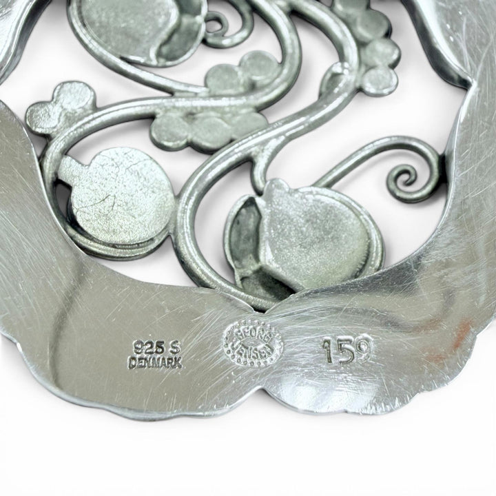 Great Georg Jensen Pendant top 159 Moonlight Blossom Silver SV925 Women