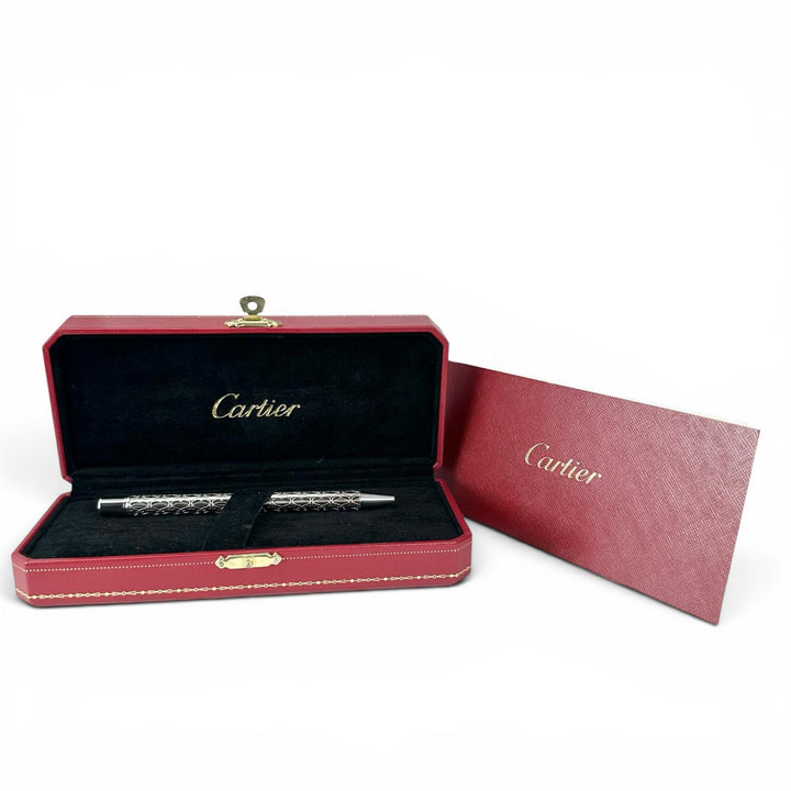 Excellent Cartier Ballpoint pen C de Cartier Happy Birthday 2C Decor Twist type