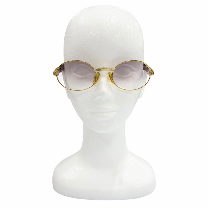 Very Good Cartier sunglasses Trinity gold Wood mens