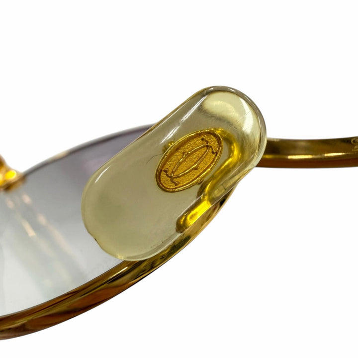 Very Good Cartier sunglasses Trinity gold Wood mens
