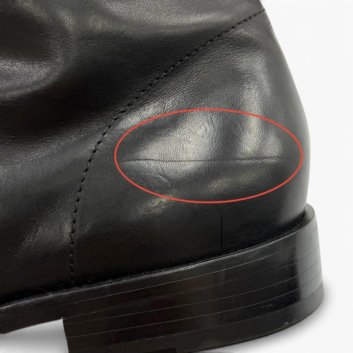 Excellent MM6 Maison Margiela Ankle boots black leather mens 44 SH1WU0011