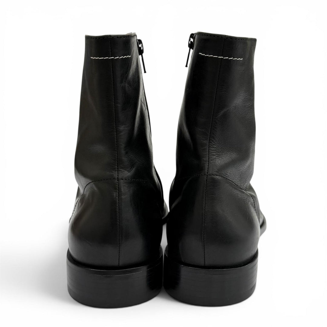 Excellent MM6 Maison Margiela Ankle boots black leather mens 44 SH1WU0011