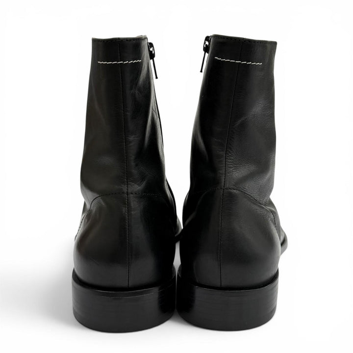 Excellent MM6 Maison Margiela Ankle boots black leather mens 44 SH1WU0011