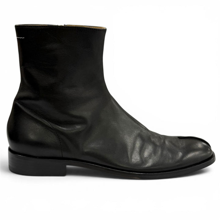 Excellent MM6 Maison Margiela Ankle boots black leather mens 44 SH1WU0011