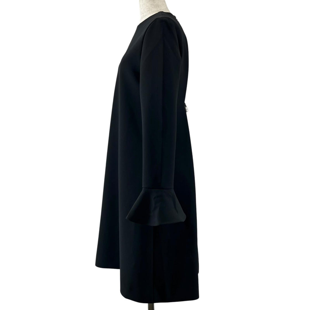 Excellent YOKO CHAN one piece Faux Pearl black polyester Women 38 YCD-318-401