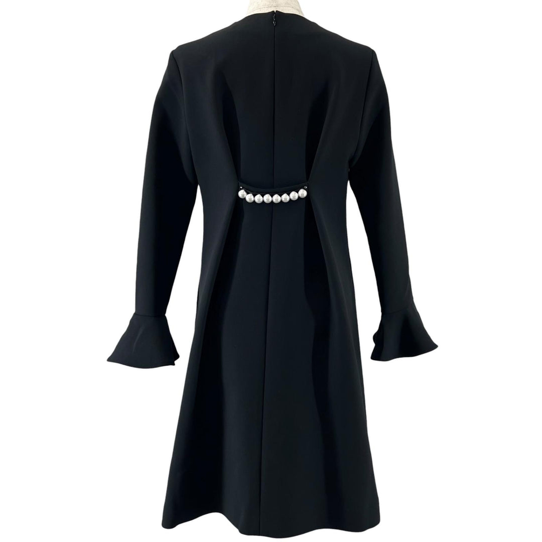 Excellent YOKO CHAN one piece Faux Pearl black polyester Women 38 YCD-318-401