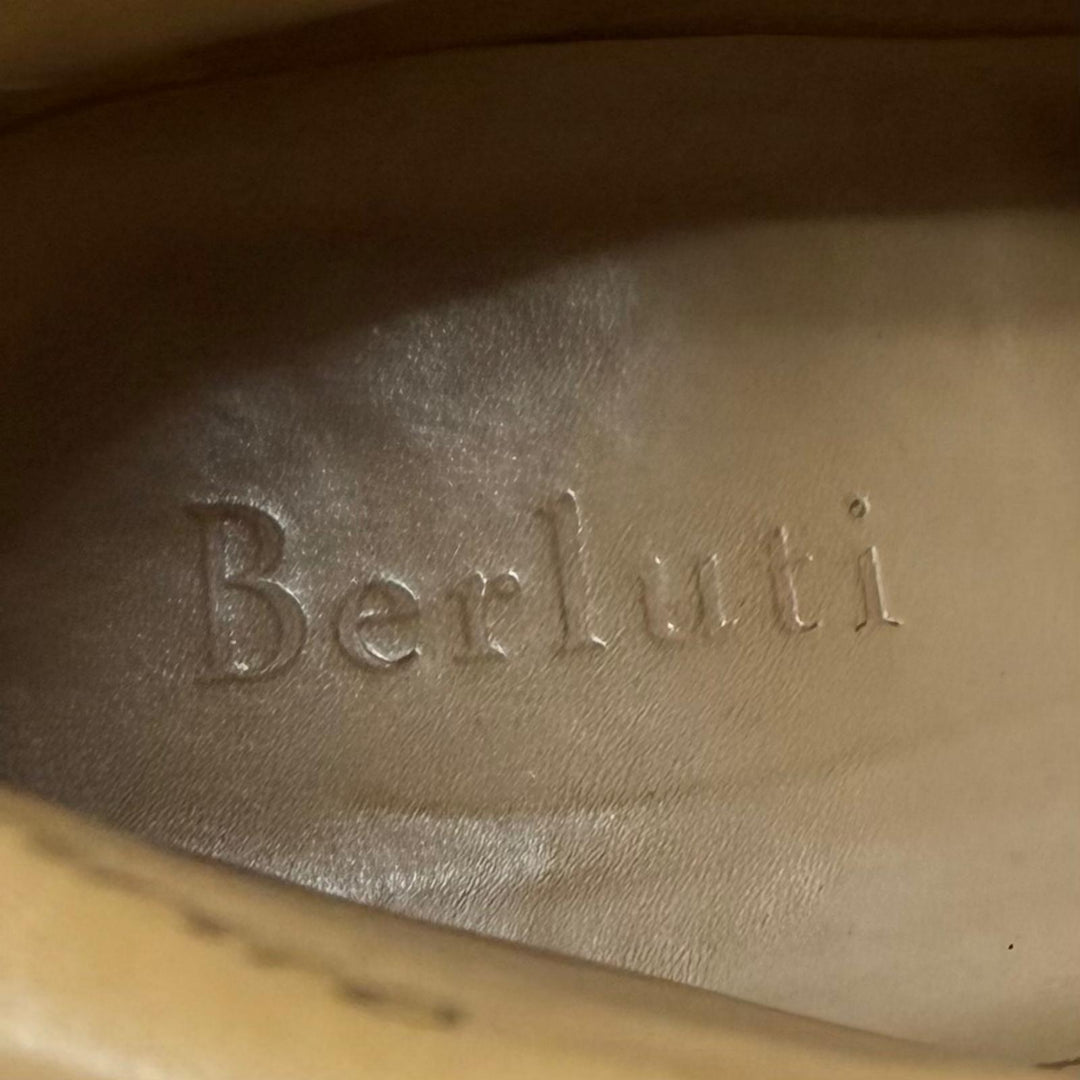 Very Good Berluti Ankle boots Brunico Lace-up belt included Brown leather mens 9