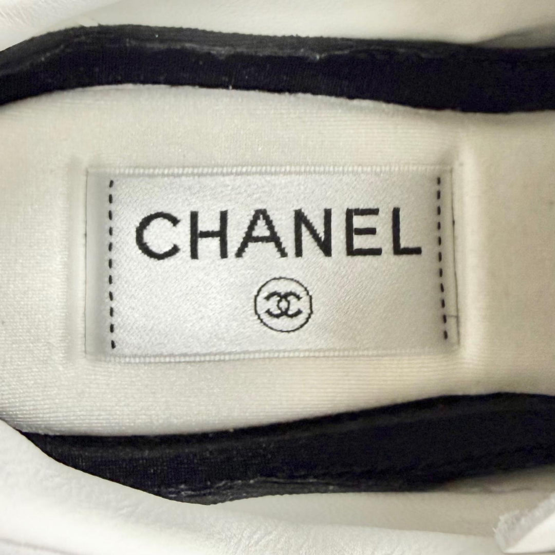 Excellent CHANEL sneakers COCO Mark Bicolor pink canvas Women G45352