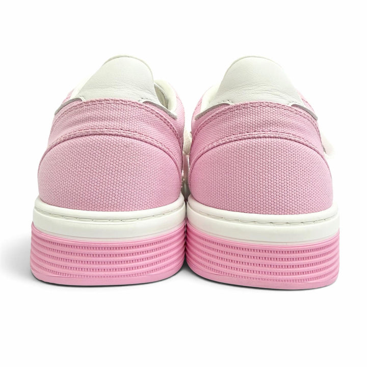 Excellent CHANEL sneakers COCO Mark Bicolor pink canvas Women G45352