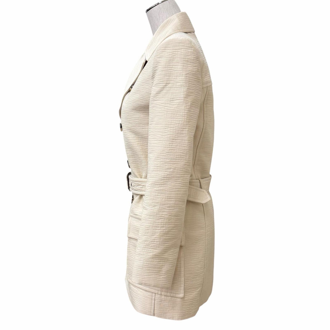 Excellent SAINT LAURENT PARIS trench coat Saharienne Overcoat cotton 778548