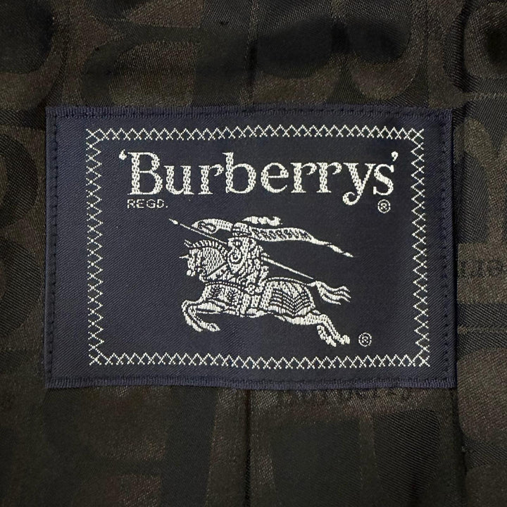 Great Burberrys coat All-over logo print on the reverse side black Angola mens