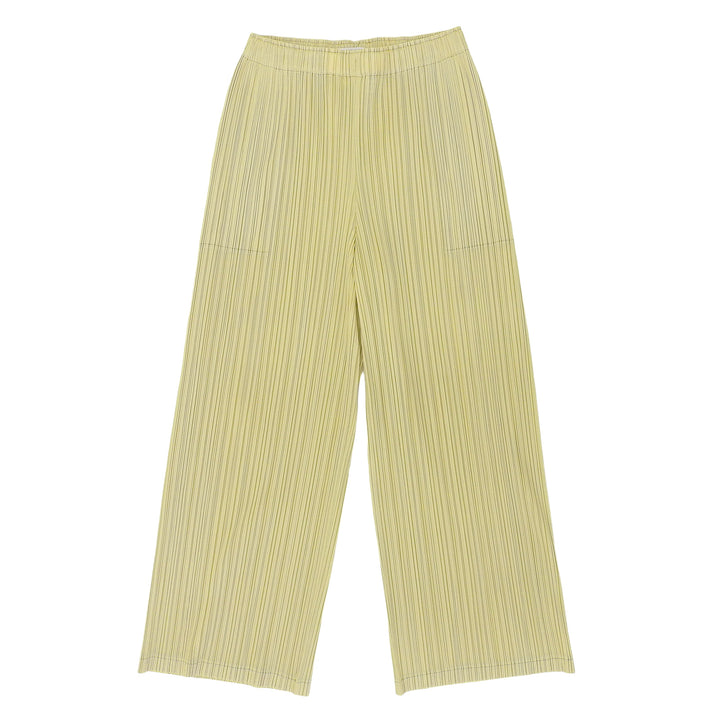 Excellent PLEATS PLEASE Pants Light green polyester Women 2 PP31JF392