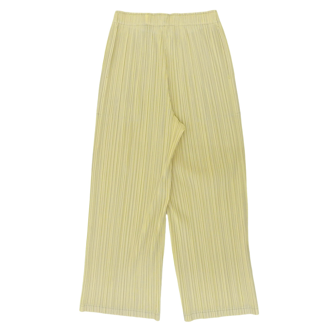 Excellent PLEATS PLEASE Pants Light green polyester Women 2 PP31JF392