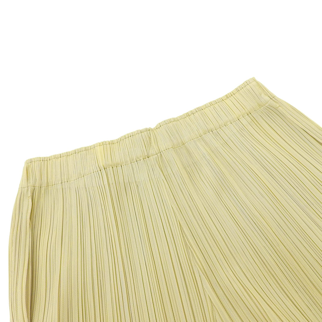 Excellent PLEATS PLEASE Pants Light green polyester Women 2 PP31JF392