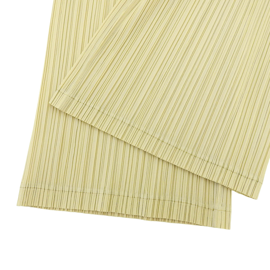 Excellent PLEATS PLEASE Pants Light green polyester Women 2 PP31JF392