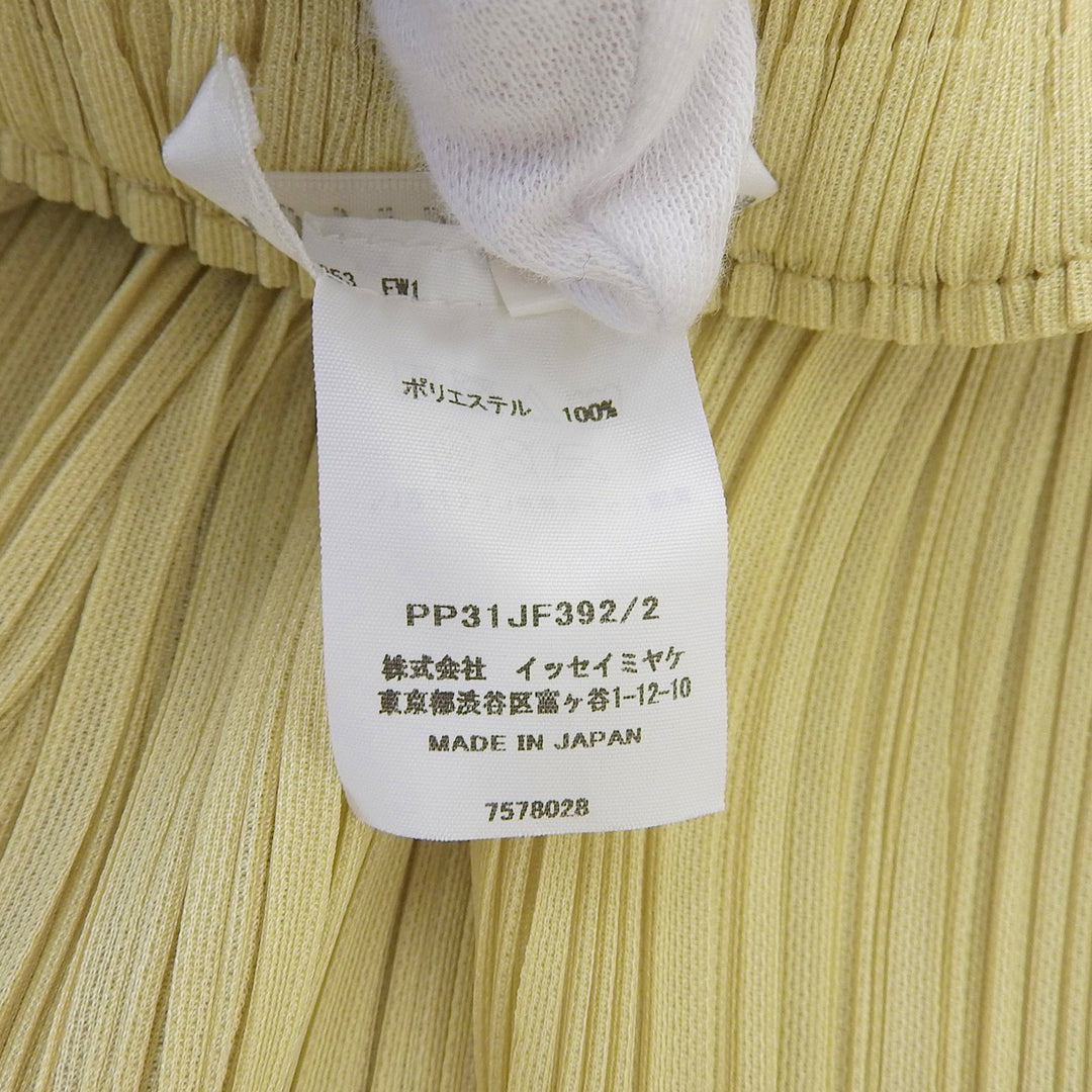 Excellent PLEATS PLEASE Pants Light green polyester Women 2 PP31JF392
