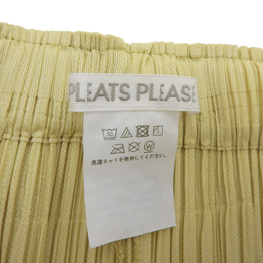 Excellent PLEATS PLEASE Pants Light green polyester Women 2 PP31JF392