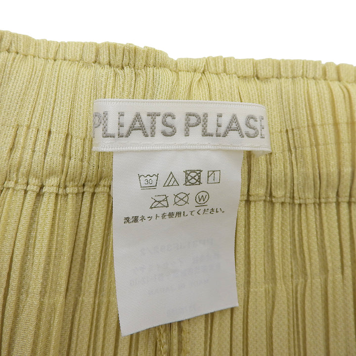 Excellent PLEATS PLEASE Pants Light green polyester Women 2 PP31JF392