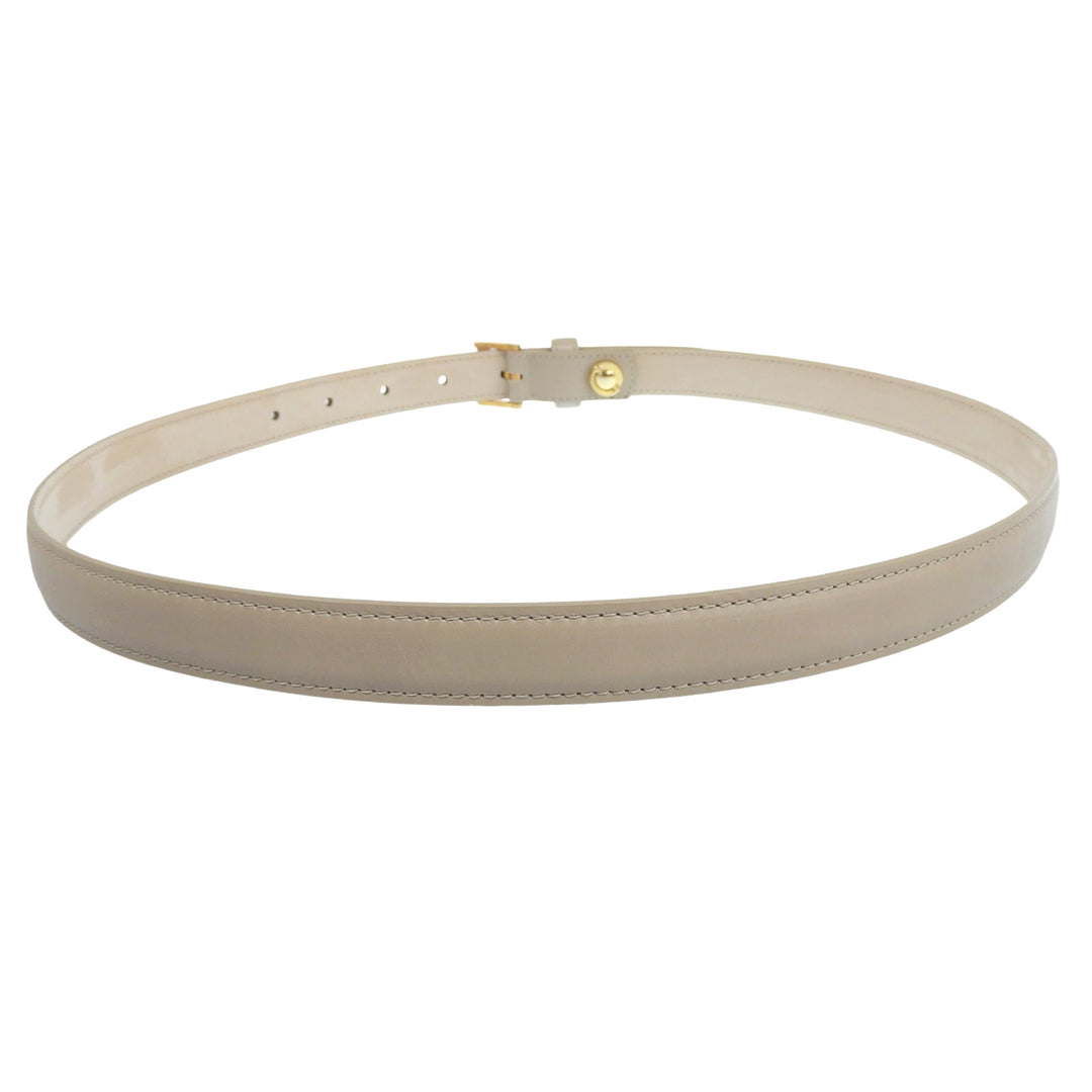 Excellent VACHERON CONSTANTIN belt beige leather mens