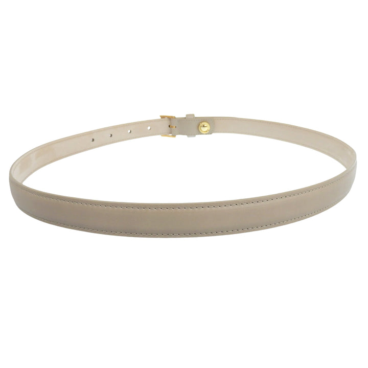 Excellent VACHERON CONSTANTIN belt beige leather mens