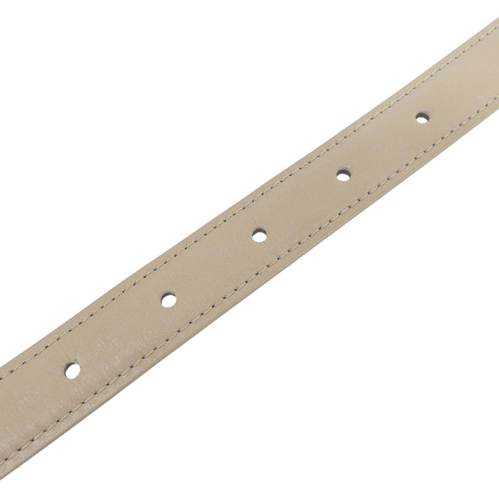 Excellent VACHERON CONSTANTIN belt beige leather mens