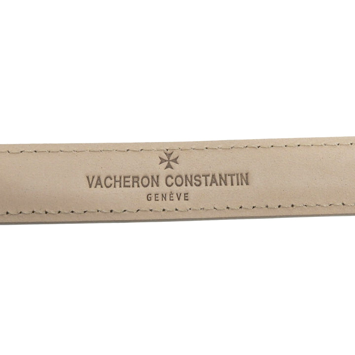 Excellent VACHERON CONSTANTIN belt beige leather mens
